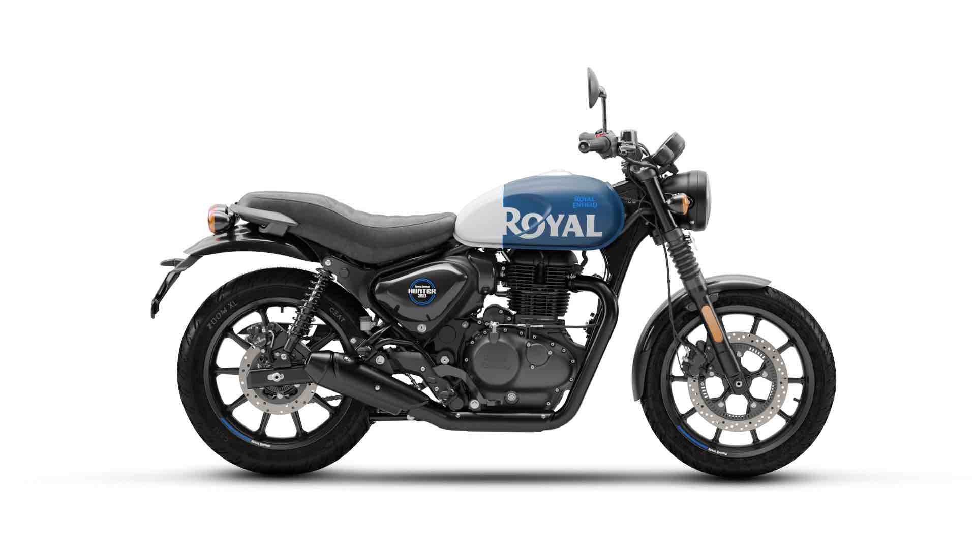 Royal Enfield HNTR 350 Bleue